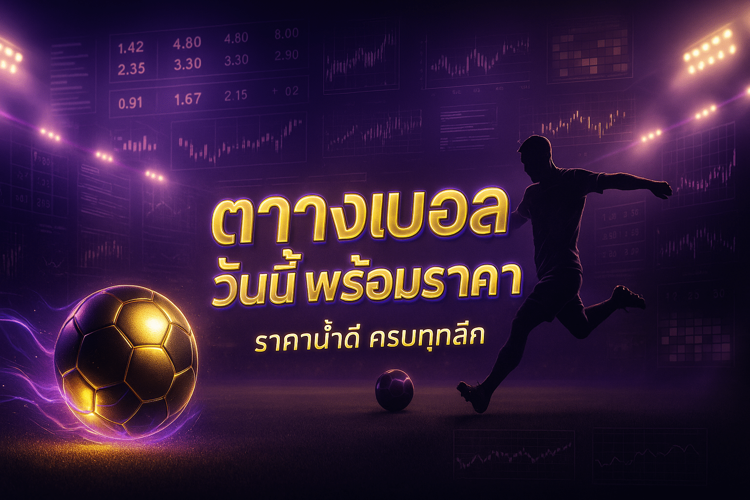 ตารางบอล วันนี้ พร้อมราคา